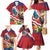 Personalised Kiribati Tarawa Atoll Family Matching Mermaid Dress and Hawaiian Shirt Frigate Bird With Map Tropical Style