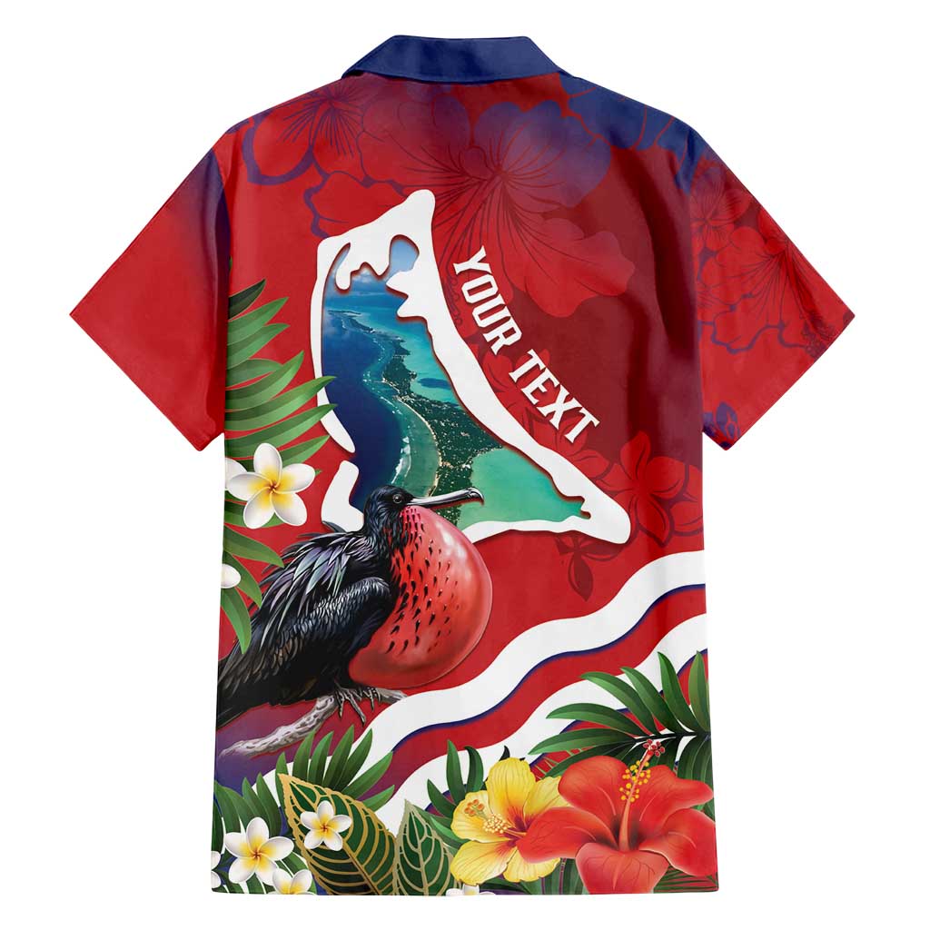 Personalised Kiribati Tarawa Atoll Family Matching Tank Maxi Dress and Hawaiian Shirt Frigate Bird With Map Tropical Style