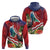 Personalised Kiribati Tarawa Atoll Hoodie Frigate Bird With Map Tropical Style