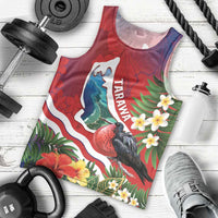 Personalised Kiribati Tarawa Atoll Men Tank Top Frigate Bird With Map Tropical Style