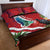 Personalised Kiribati Tarawa Atoll Quilt Bed Set Frigate Bird With Map Tropical Style