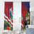 Personalised Kiribati Tarawa Atoll Window Curtain Frigate Bird With Map Tropical Style