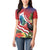 Personalised Kiribati Tarawa Atoll Women Polo Shirt Frigate Bird With Map Tropical Style