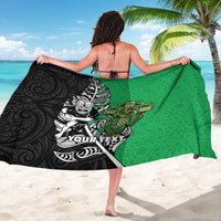 New Zealand and Ireland Rugby Custom Sarong Maori Tiki Fern Irish Celtic Cross - Polynesian Pride