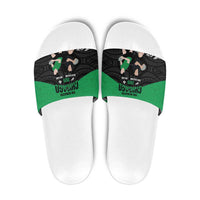 New Zealand and Ireland Rugby Slide Sandals Chicago 2025 Go All Black Shamrocks - Polynesian Pride