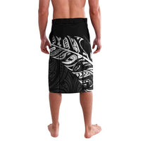 New Zealand and South Africa Rugby Custom Lavalava Maori Tiki Fern Springboks Kente Pattern - Polynesian Pride