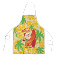 Aloha Hawaii Christmas Apron Mele Kalikimaka Funny Santa Palaka Quilt Motifs - Polynesian Pride