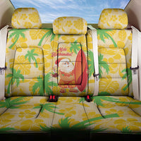 Aloha Hawaii Christmas Back Car Seat Cover Mele Kalikimaka Funny Santa Palaka Quilt Motifs - Polynesian Pride