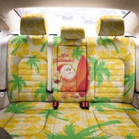 Aloha Hawaii Christmas Back Car Seat Cover Mele Kalikimaka Funny Santa Palaka Quilt Motifs - Polynesian Pride