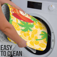 Aloha Hawaii Christmas Bathroom Set Mele Kalikimaka Funny Santa Palaka Quilt Motifs - Polynesian Pride