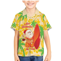 Aloha Hawaii Christmas Family Matching Mermaid Dress and Hawaiian Shirt Mele Kalikimaka Funny Santa Palaka Quilt Motifs - Polynesian Pride