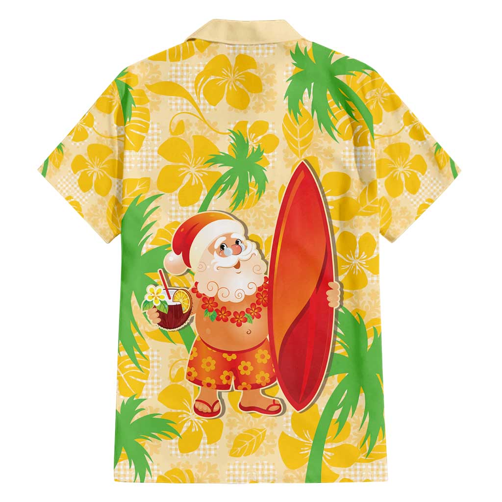 Aloha Hawaii Christmas Family Matching Off Shoulder Maxi Dress and Hawaiian Shirt Mele Kalikimaka Funny Santa Palaka Quilt Motifs - Polynesian Pride