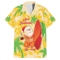 Aloha Hawaii Christmas Family Matching Puletasi and Hawaiian Shirt Mele Kalikimaka Funny Santa Palaka Quilt Motifs - Polynesian Pride