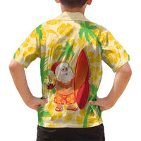 Aloha Hawaii Christmas Kid Hawaiian Shirt Mele Kalikimaka Funny Santa Palaka Quilt Motifs - Polynesian Pride