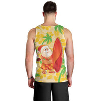 Aloha Hawaii Christmas Men Tank Top Mele Kalikimaka Funny Santa Palaka Quilt Motifs - Polynesian Pride