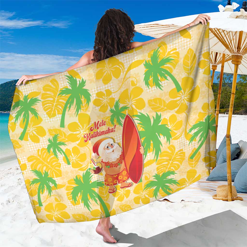 Aloha Hawaii Christmas Sarong Mele Kalikimaka Funny Santa Palaka Quilt Motifs - Polynesian Pride