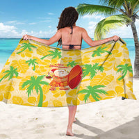 Aloha Hawaii Christmas Sarong Mele Kalikimaka Funny Santa Palaka Quilt Motifs - Polynesian Pride