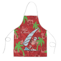 Aloha Hawaii Christmas Apron Mele Kalikimaka Windsurfing Santa Palaka Quilt Motifs - Polynesian Pride