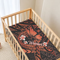 Polynesia Leukemia Awareness Month Baby Bed Cover Warrior Butterfly Polynesian Orange Ribbon LT14 - Polynesian Pride