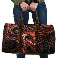 Polynesia Leukemia Awareness Month Travel Bag Warrior Butterfly Polynesian Orange Ribbon LT14 Orange - Polynesian Pride