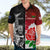 New Zealand And England Rugby Hawaiian Shirt 2023 World Cup All Black Combine Red Roses LT14 - Polynesian Pride