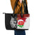 New Zealand And England Rugby Leather Tote Bag 2023 World Cup All Black Combine Red Roses LT14 - Polynesian Pride