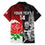 Custom New Zealand And England Rugby Hawaiian Shirt 2023 World Cup All Black Combine Red Roses LT14 - Polynesian Pride