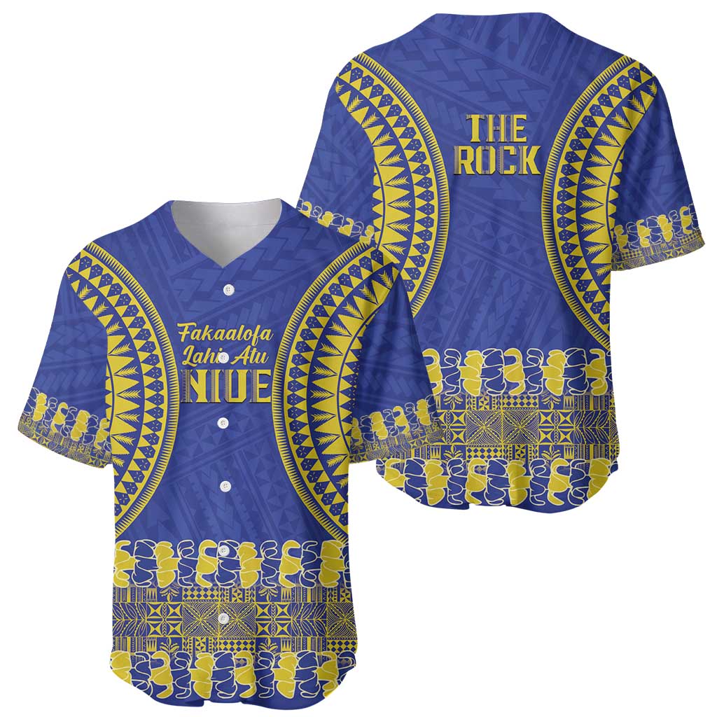 Fakaalofa Lahi Atu Niue Baseball Jersey Siapo Pattern With Puakenikeni
