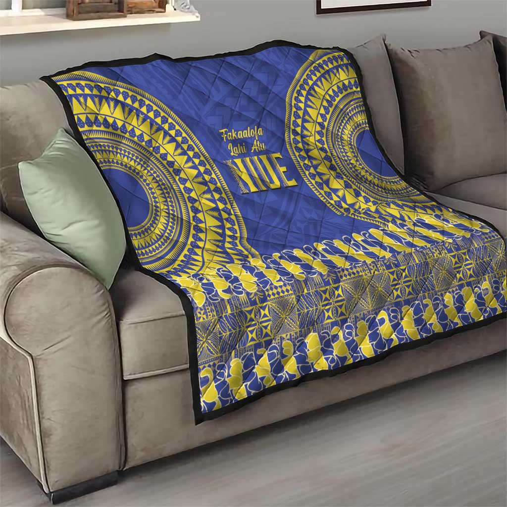 Fakaalofa Lahi Atu Niue Quilt Siapo Pattern With Puakenikeni