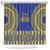 Fakaalofa Lahi Atu Niue Shower Curtain Siapo Pattern With Puakenikeni