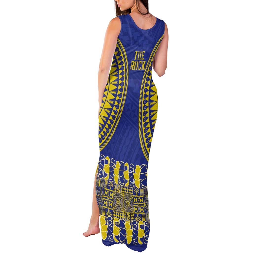 Fakaalofa Lahi Atu Niue Tank Maxi Dress Siapo Pattern With Puakenikeni