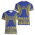 Fakaalofa Lahi Atu Niue Women V-Neck T-Shirt Siapo Pattern With Puakenikeni