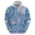 Niue Language Week Hoodie The Rock Coconut Crab - Siapo Blue Pastel