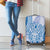 Niue Language Week Luggage Cover The Rock Coconut Crab - Siapo Blue Pastel
