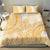 Niue Language Week Bedding Set The Rock Coconut Crab - Siapo Gold Pastel