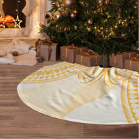 Niue Language Week Tree Skirt The Rock Coconut Crab - Siapo Gold Pastel