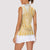 Niue Language Week Women Sleeveless Polo Shirt The Rock Coconut Crab - Siapo Gold Pastel