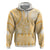 Niue Language Week Zip Hoodie The Rock Coconut Crab - Siapo Gold Pastel