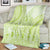 Lime Green Niue Language Week Blanket The Rock Coconut Crab - Siapo Pattern