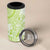 Lime Green Niue Language Week 4 in 1 Can Cooler Tumbler The Rock Coconut Crab - Siapo Pattern