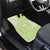 Lime Green Niue Language Week Car Mats The Rock Coconut Crab - Siapo Pattern