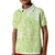 Lime Green Niue Language Week Kid Polo Shirt The Rock Coconut Crab - Siapo Pattern