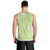 Lime Green Niue Language Week Men Tank Top The Rock Coconut Crab - Siapo Pattern