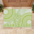 Lime Green Niue Language Week Rubber Doormat The Rock Coconut Crab - Siapo Pattern