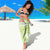 Lime Green Niue Language Week Sarong The Rock Coconut Crab - Siapo Pattern