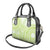 Lime Green Niue Language Week Shoulder Handbag The Rock Coconut Crab - Siapo Pattern