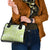 Lime Green Niue Language Week Shoulder Handbag The Rock Coconut Crab - Siapo Pattern