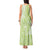 Lime Green Niue Language Week Tank Maxi Dress The Rock Coconut Crab - Siapo Pattern