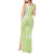 Lime Green Niue Language Week Tank Maxi Dress The Rock Coconut Crab - Siapo Pattern