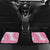 Pink Niue Language Week Car Mats The Rock Coconut Crab - Siapo Pattern